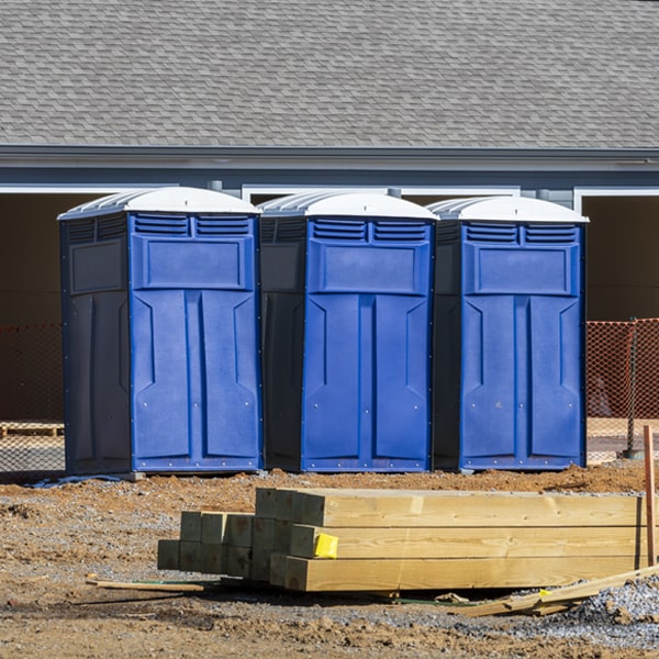 how can i report damages or issues with the porta potties during my rental period in North Gate